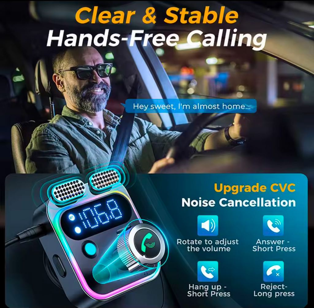 NightDrive Connect™ Bluetooth FM Transmitter